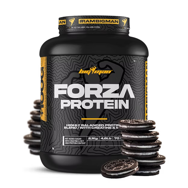 FORZA PROTEIN POWDER 2.1KG+ 100g Free, Big Man, Power protein, Chocolate, Cookie