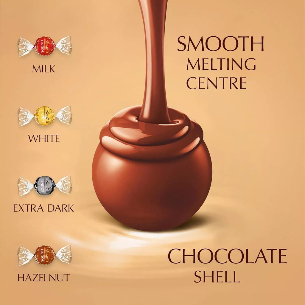 Lindt Lindor Milk Chocolate Truffles – 200g Box (Approx. 16 Balls) – Smooth Fill - Ecotrade Goods Limited
