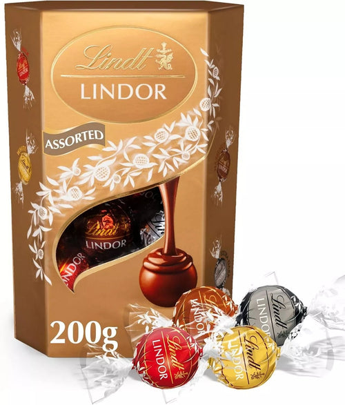 Lindt Lindor Milk Chocolate Truffles – 200g Box (Approx. 16 Balls) – Smooth Fill - Ecotrade Goods Limited