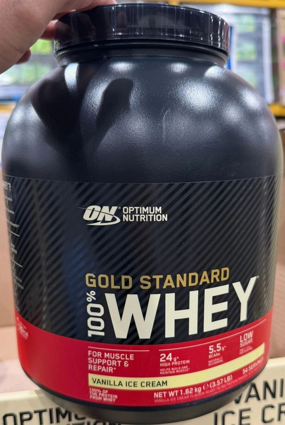 Optimum Nutrition Gold Standard 100% Whey Protein Powder | 24g Protein | Chocolate 1.67kg & Vanilla 1.62kg - Ecotrade Goods Limited