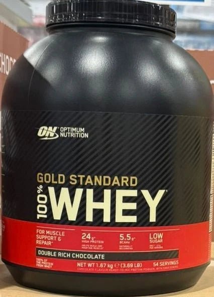 Optimum Nutrition Gold Standard 100% Whey Protein Powder | 24g Protein | Chocolate 1.67kg & Vanilla 1.62kg - Ecotrade Goods Limited