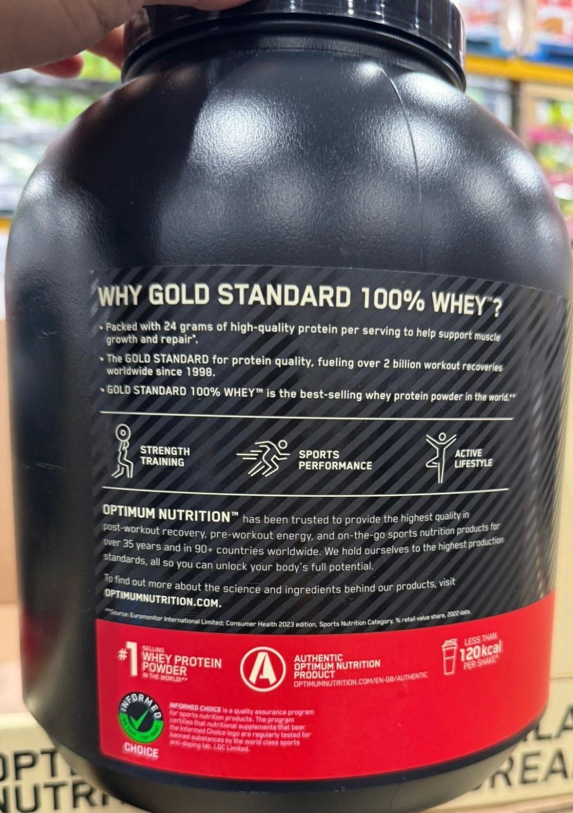 Optimum Nutrition Gold Standard 100% Whey Protein Powder | 24g Protein | Chocolate 1.67kg & Vanilla 1.62kg - Ecotrade Goods Limited